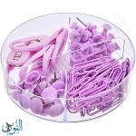 طقم مشابك و دبابيس بنفسجي