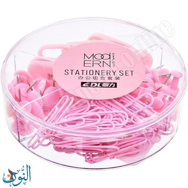 طقم مشابك و دبابيس زهري