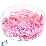 طقم مشابك و دبابيس زهري