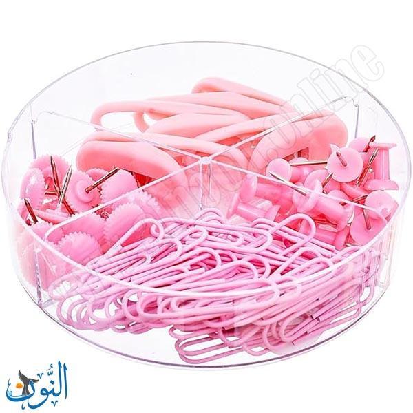 طقم مشابك و دبابيس زهري