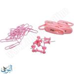 طقم مشابك و دبابيس زهري