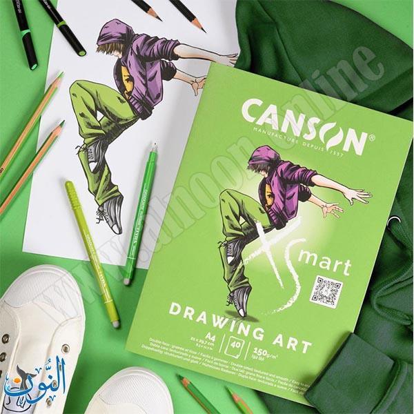 دفتر رسم  150غم 40 ورقة CANSON DRAWING ART A4
