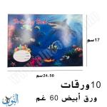 دفتر رسم مدرسي صغير 10 ورقات
