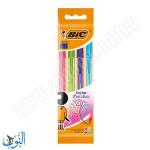 طقم 4 اقلام حبر جاف  BIC Fashion