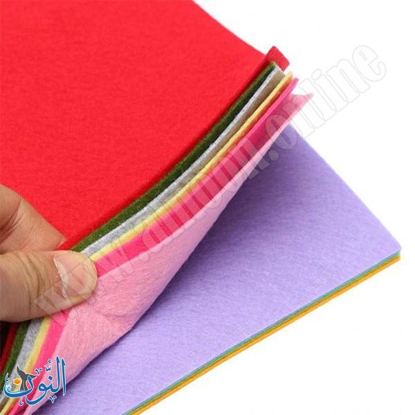 قماش لصناعة الدمى – 10 قطع ملونة – قياس A4