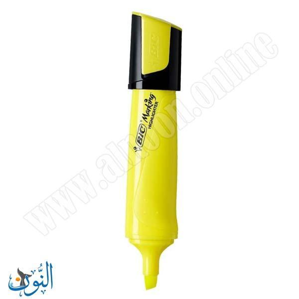 قلم تحديد اصفر BIC FLAT