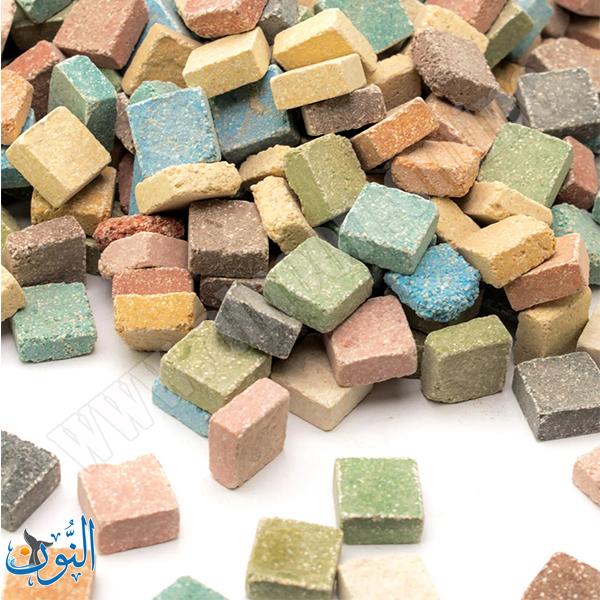 فسيفساء طينية ملونة مطفية 1سم وزن 1 كغم