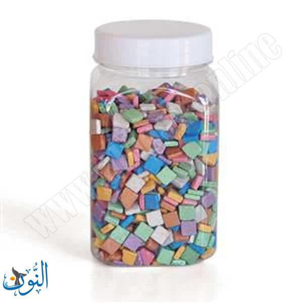 فسيفساء طينية ملونة مطفية 1سم وزن 1 كغم