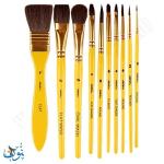 طقم 10فراشي الوان مائية مع حقيبة ماريس