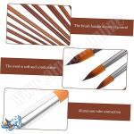 طقم 3 فراشي رأس دائري ماريس