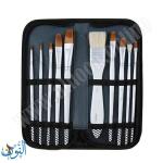 طقم 10فراشي الوان غواش مع حقيبة ماريس