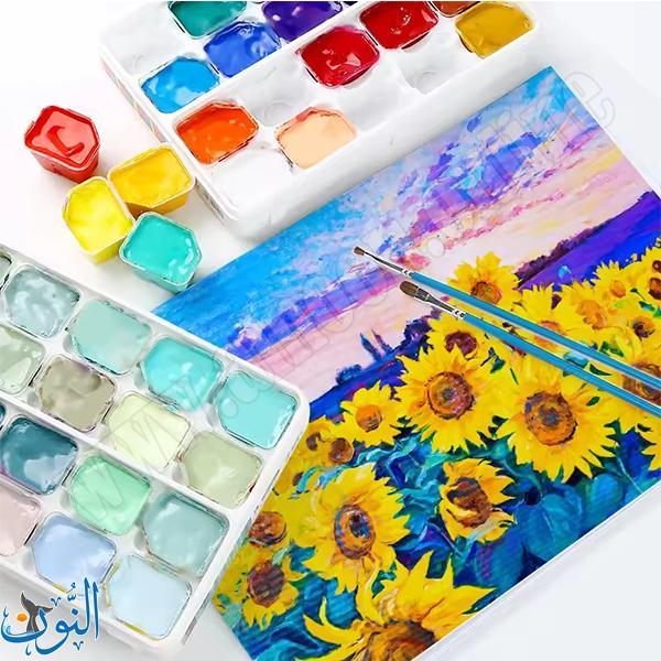 طقم ألوان غواش هلامي مركّز 24 لون عبوات 30 مل ماريس