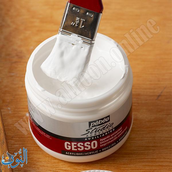 طبقة تمهيدية بيضاء جيسو  500 مل pebeo GESSO