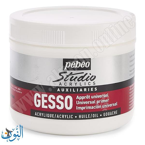 طبقة تمهيدية بيضاء جيسو  500 مل pebeo GESSO