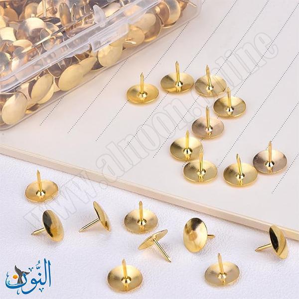 دبوس لوح ذهبي علبة 50 قطعة