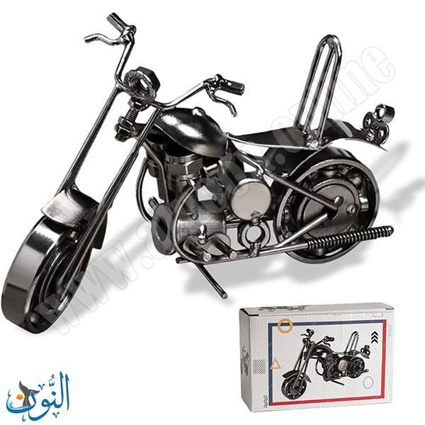 مجسم معدني شكل دراجة هارلي 16 سمر