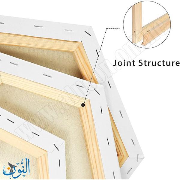 لوحة قماش للرسم شكل سداسي 24 سم قطن 100% ماريس