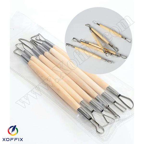 أدوات حفر صلصال 6 قطع