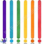 عيدان خشبية ملون -  50 قطعة -