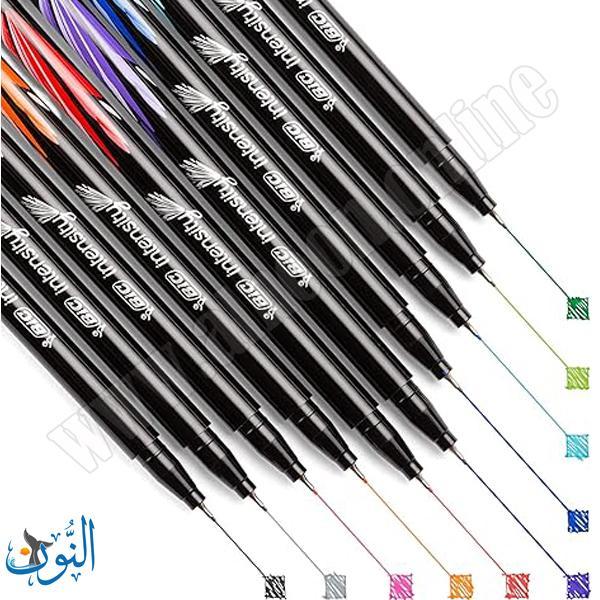 أقلام حبر 0.4 ملم 12 لون BIC intensity fine