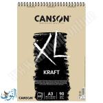 دفتر رسم 90 غم 60 ورقة CANSON XL KRAFT A3