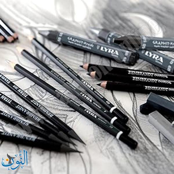طقم 12 قلم جرافيت للرسم LYRA art design