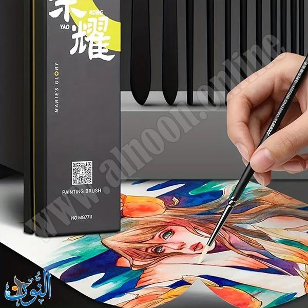 طقم  الرسم الاحترافي 11 فرشاة بشعيرات طبيعية عالية الجودة ماريس