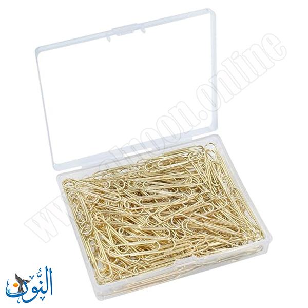 مشابك ورق ذهبية 33 ملم علبة 100 قطعة  Admiral