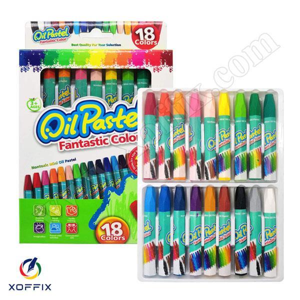 الوان شمع زيتي 18 لون Oil Pastel