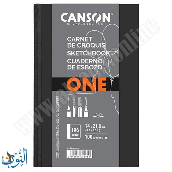 دفتر رسم 100غم 98 ورقة CANSON ONE A5 14X21.6 cm