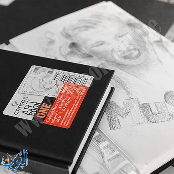 دفتر رسم سلك 100غم 80 ورقة CANSON ONE A6 10.2X15.2 cm