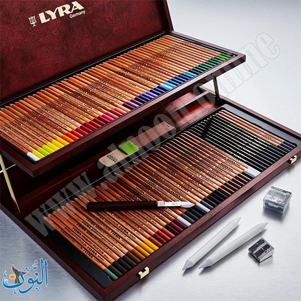 الوان خشب زيتي في حقيبة خشبية  LYRA Rembrandt Polycolor