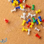 دبوس لوح خارطة ملون