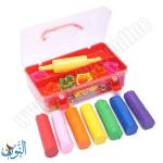 ملتينة 7 لون علبة بلاستيك 550 غم
