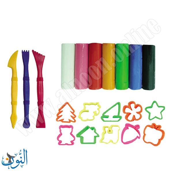 ملتينة 7 لون علبة بلاستيك 380 غم NARA