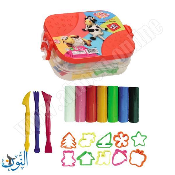 ملتينة 7 لون علبة بلاستيك 380 غم NARA