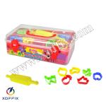 ملتينة 7 لون علبة بلاستيك 550 غم