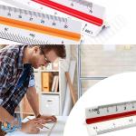 مسطرة معمارية دقيقة 30 سم , مقياس ثلاثي الأبعاد