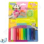 ملتينة 12 لون 150 غم مع قوالب  NARA