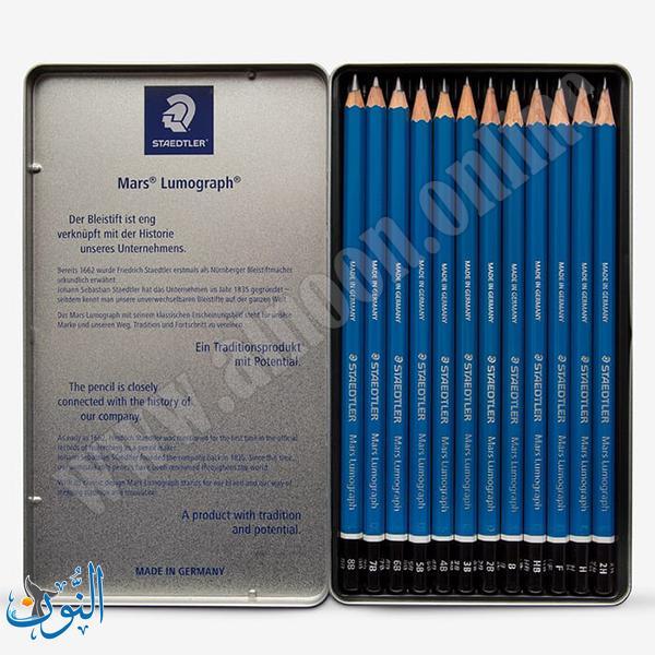 طقم اقلام جرافيت 12 درجة STAEDTLER Lumograph