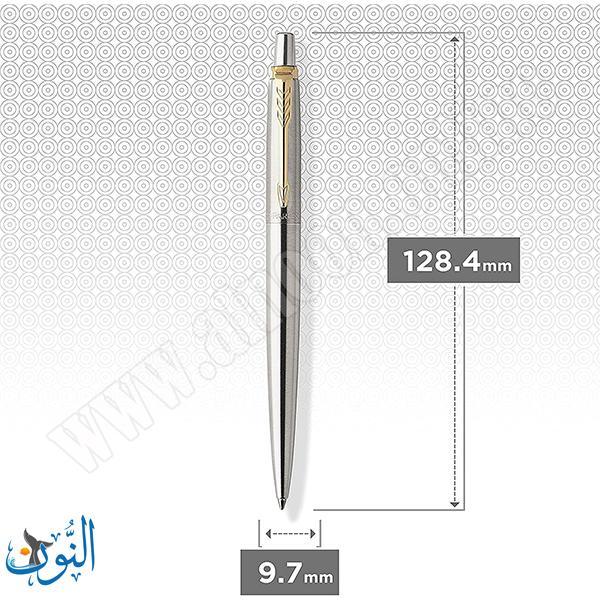 قلم حبر جاف علاقة ذهبية PARKER T BALL ST STEEL