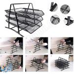 حامل مستندات معدني ثلاث طبقات