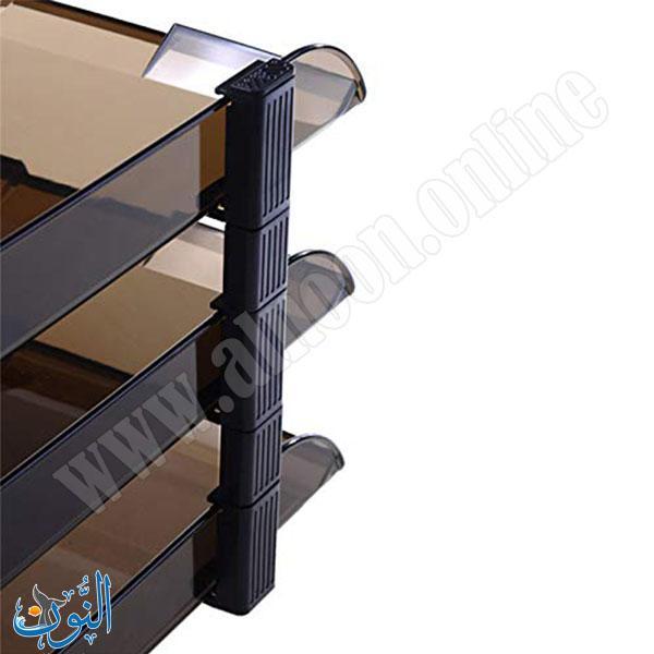 حامل مستندات بلاستيك ثلاث طبقات ثابتة