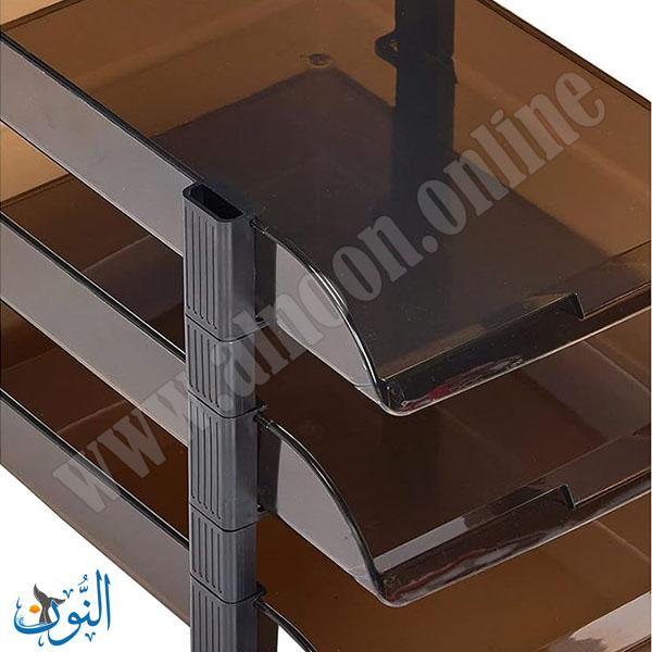 حامل مستندات بلاستيك ثلاث طبقات ثابتة