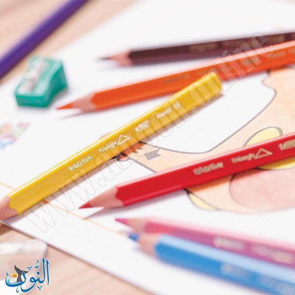 الوان خشب عملاق 12 لون BIC TRIANGLE