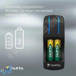 شاحن مع 4 بطاريات شحن AA VARTA POCKET CHARGER
