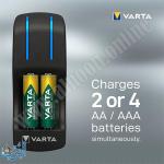 شاحن مع 4 بطاريات شحن AA VARTA POCKET CHARGER
