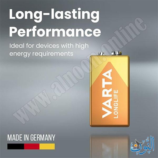 بطارية VARTA LONGLIFE 9V MN1604