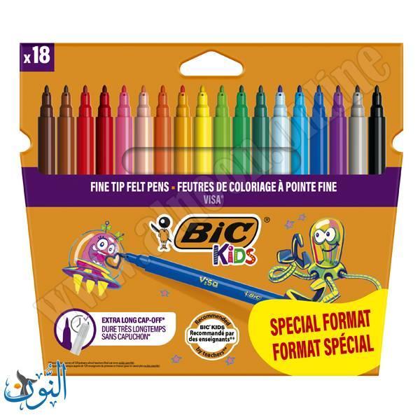 الوان فلوماستر 18 لون BIC VISA