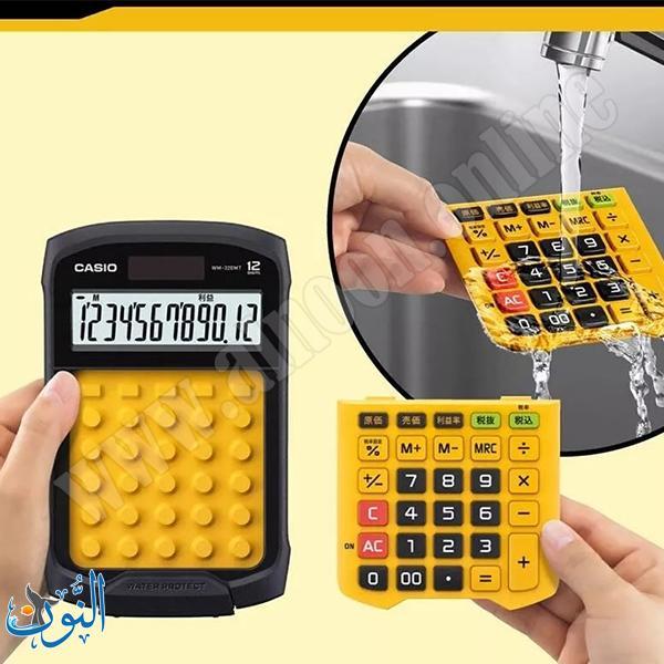 حاسبة مكتب صغيرة  مقاومة للماء و الغبار CASIO WM-320MT
